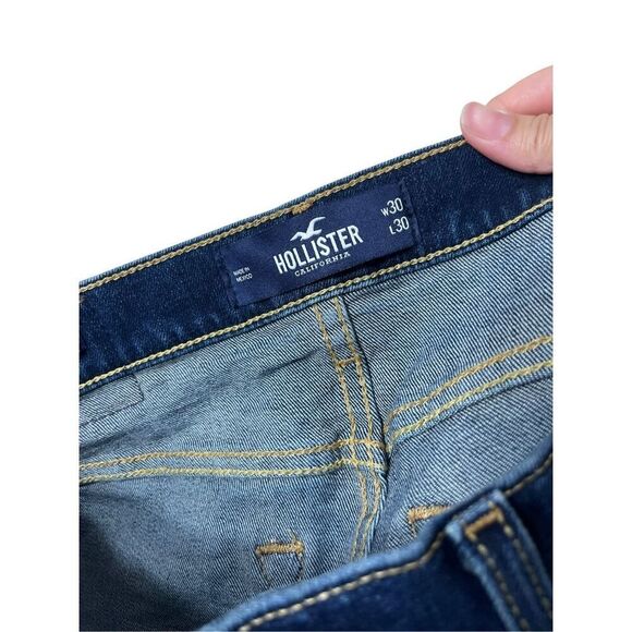 Hollister Men’s  Blue Slim Straight Fit Epic Flex Jeans W30 L30 - Picture 6 of 8